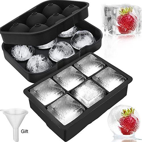 6 bacs à glaçons en silicone